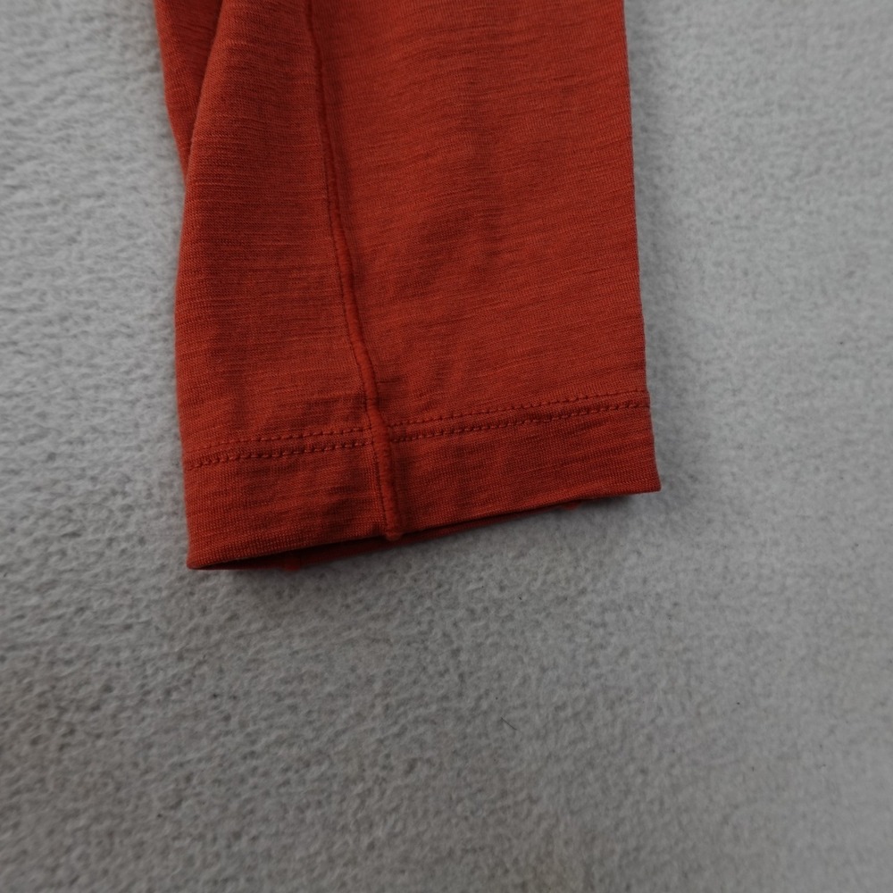 REI Merino 185 Half Zip Womens Small Orange 100% Merino Wool Base Layer - Picture 4 of 10